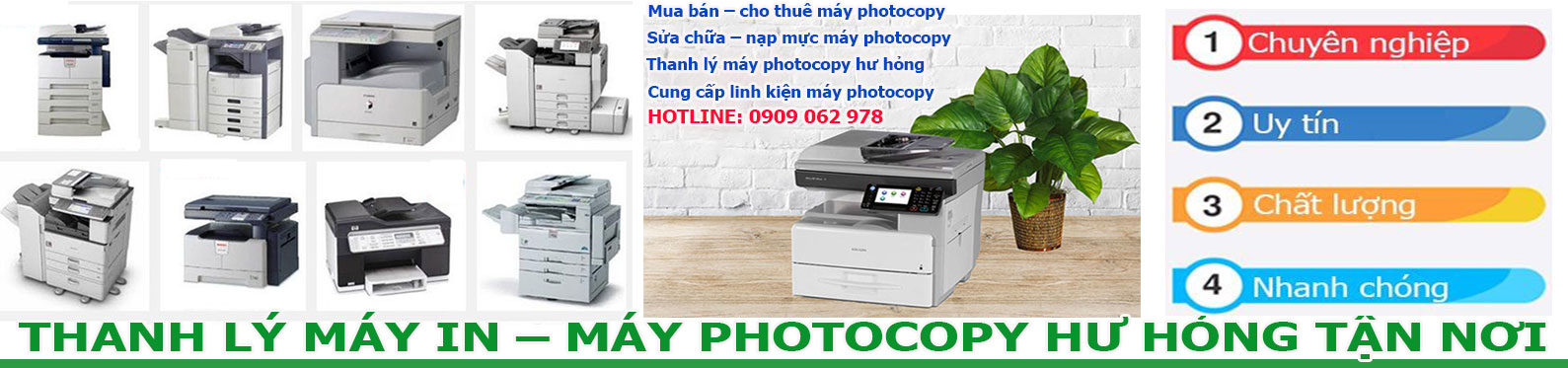 Thanh lý máy photocopy giá cao tphcm